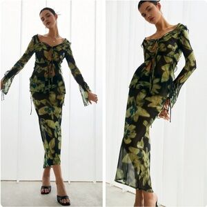 Matching top and skirt set